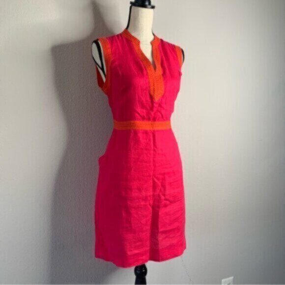 Boden Red and Orange Mini Dress - Picture 3 of 15